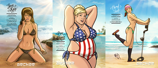 FX and Sports Illustrated Feature 'The Girls of Archer,' Swimsuit Issue-Style