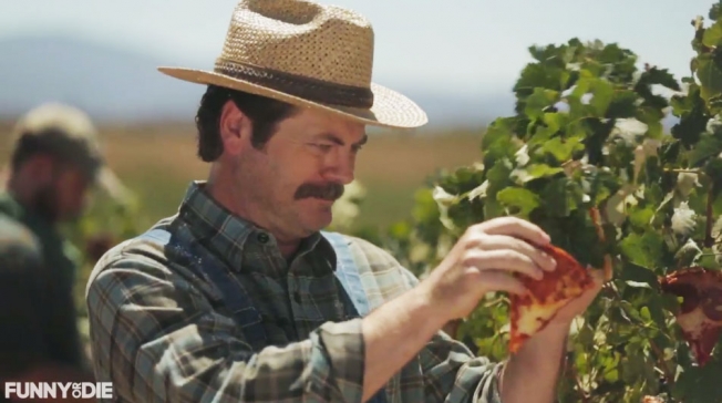 Nick Offerman Shows Off His Pizza Farm in Hilarious Ad for Healthy School Lunches
