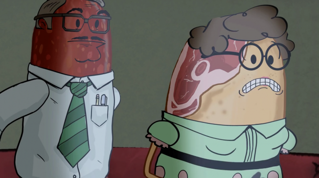 Ren & Stimpy Co-Creator Is Now Making Talking-Meat Cartoons for a Midwestern Grocer
