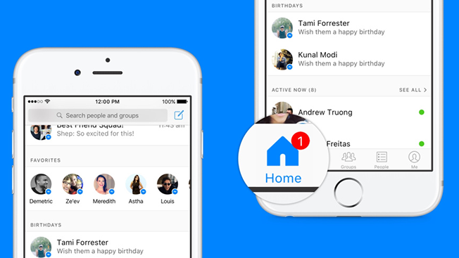 Facebook Is Adding a Home Button for Conversations to Its Messenger App
