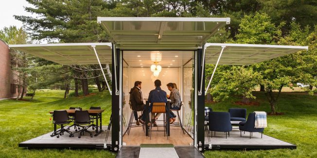 Fully Functional Outdoor Office, Llbean Outdoor Furniture