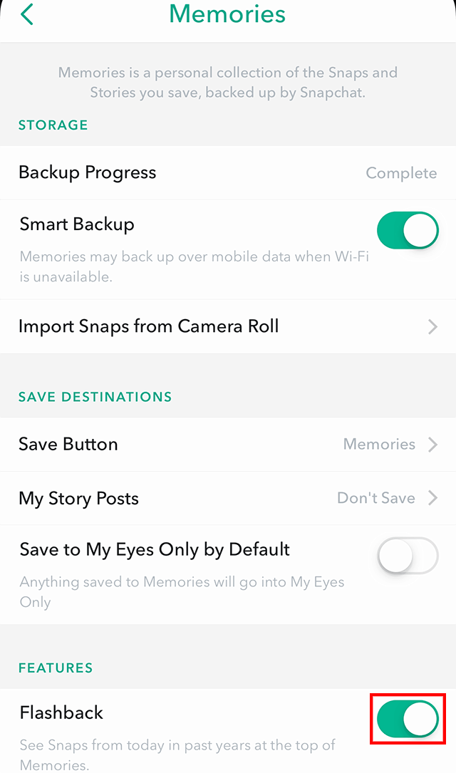 Flashback Snapchat Samsung
