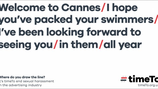 A #timeTo ad from Cannes 2019