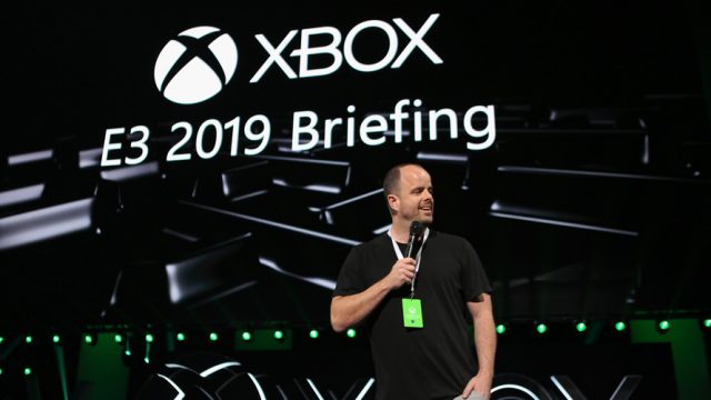 Xbox CMO Mike Nichols speaking at E3 2019 Briefing