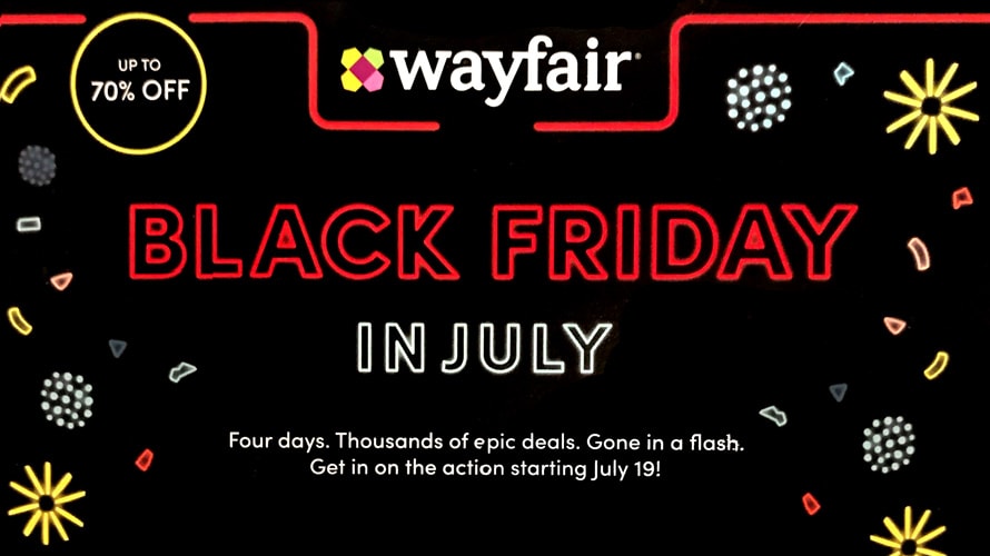 Wayfair Quietly Emerges After Migrant Camp Scandal With Black Friday In July Promo