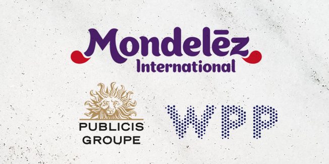 Mondelez, Publicis and WPP logos
