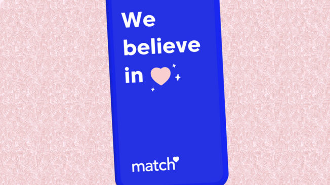 A Match.com ad that says 