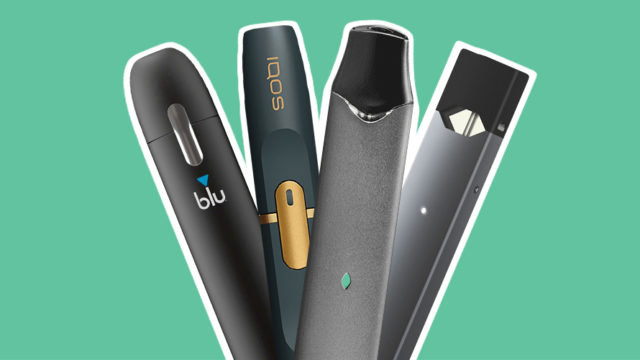 four e-cigarette pens