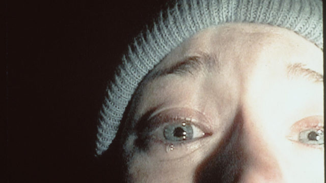 Close-up of a face featured in The Blair Witch Project
