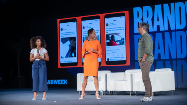 Angela Brown, God-is Rivera, and Fernando Machado at Brandweek 2019