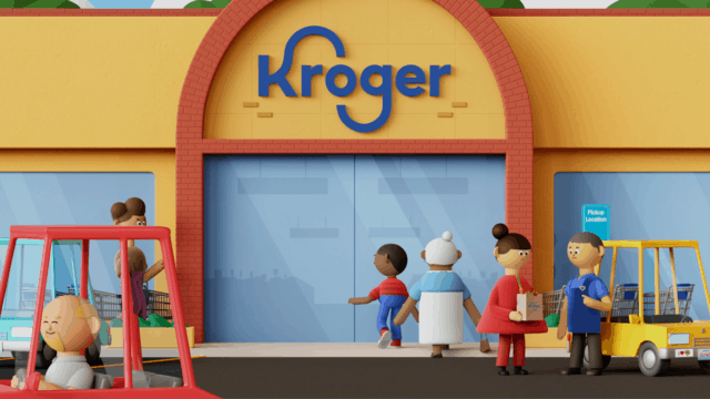 a claymation-style ad for Kroger