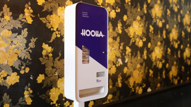 the hooha smart tampon vending machine