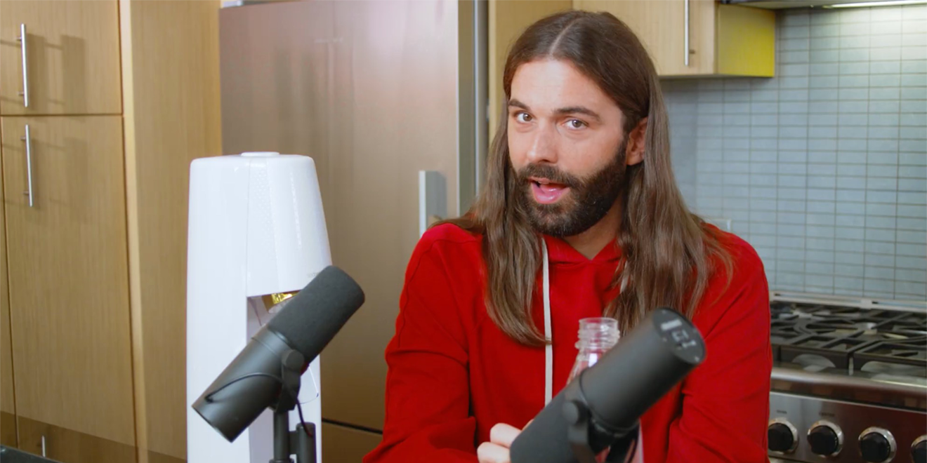 jonathan van ness getting fizzy with it.