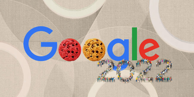 Google with cookies in place of the letter O