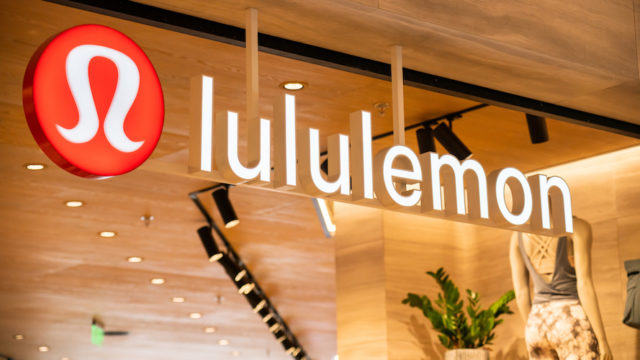 a lululemon sign