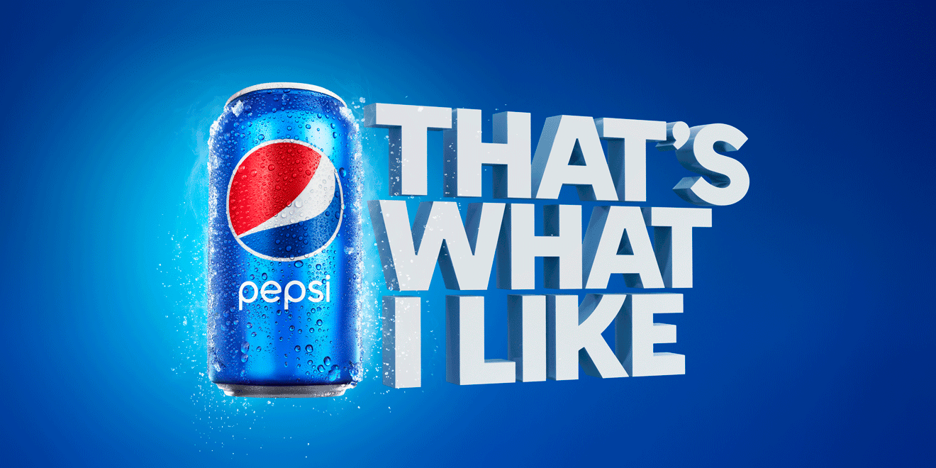 Pepsi can next to its new tagline