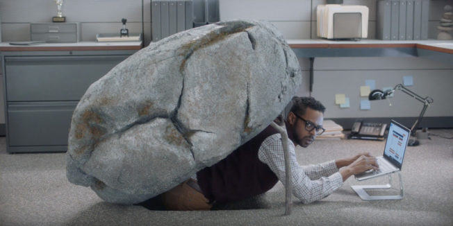 People might be living (and working) under a rock if they haven't heard of Reese's Take 5 in new Super Bowl ad.