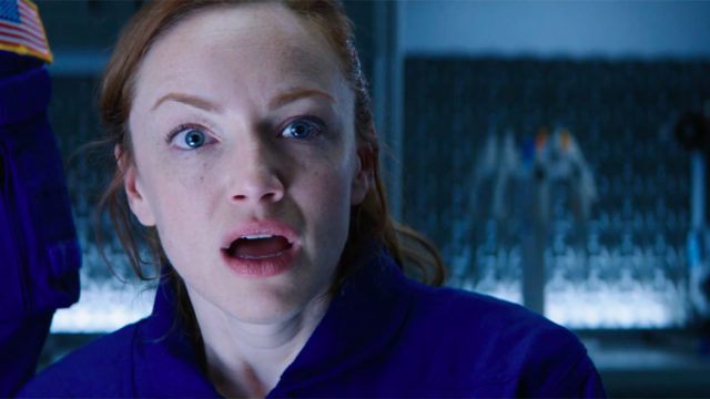 An astronaut reacts in surprise in SodaStream's Super Bowl ad