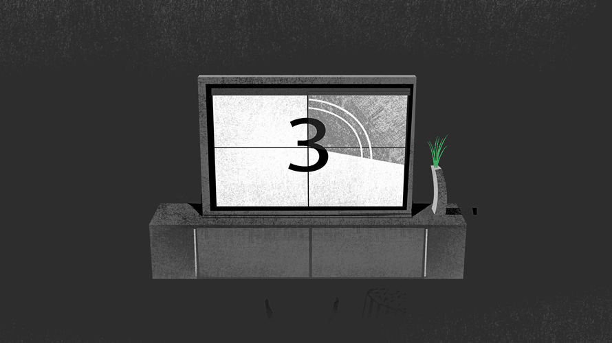 illustration of smart tv count down
