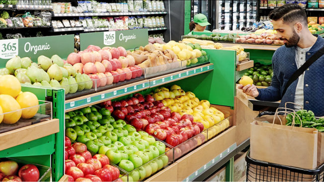 the produce aisle at amazon go