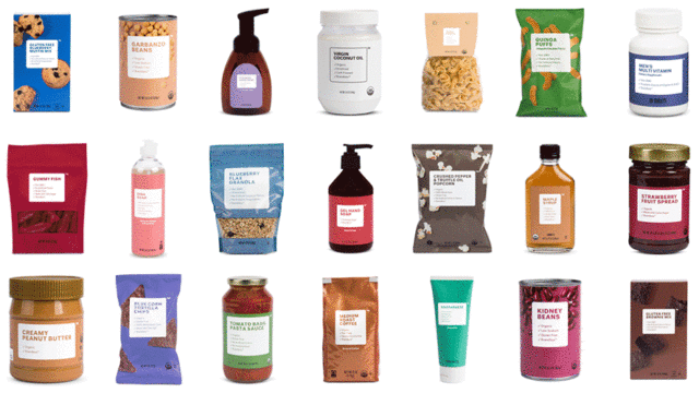 A collage of Brandless products