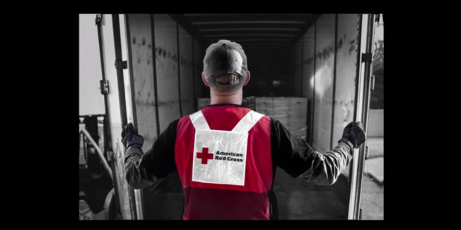 a red cross worker