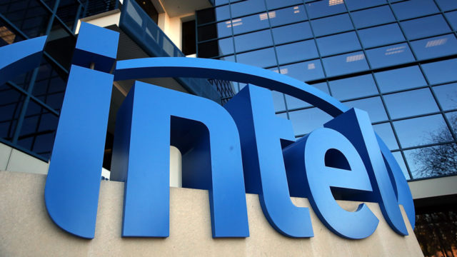 Photo of the Intel logo