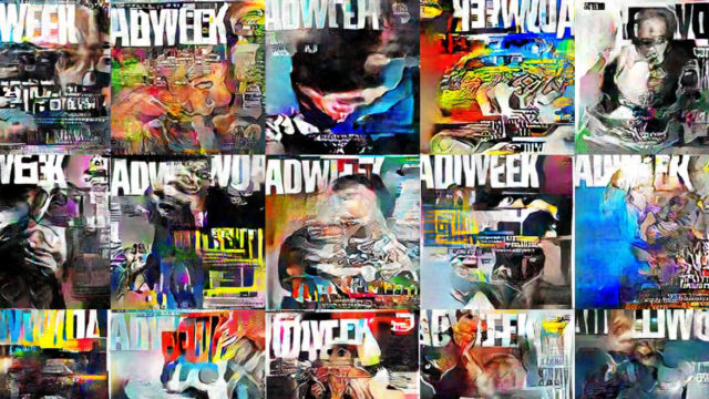 Covers of Adweek generated by AI