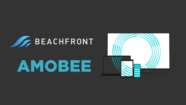 amobee and beachfront media logos