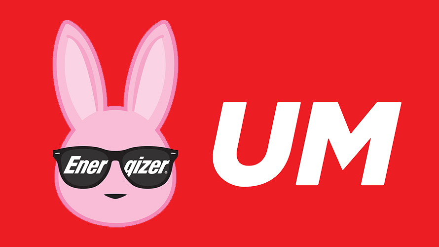 Energizer Bunny and UM logo
