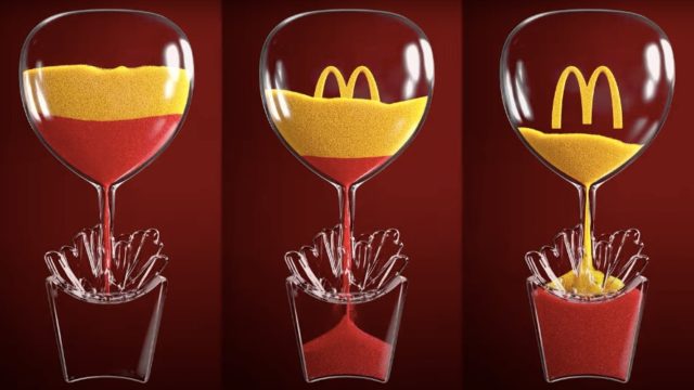 Image of three McDonald's hourglasses