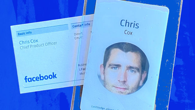 a facebook profile on a phone that says chris