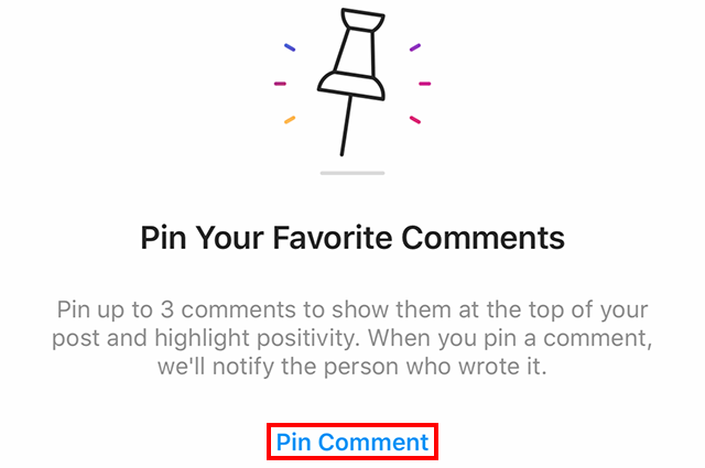 Image result for instagram pin comments