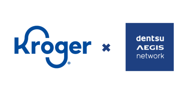 Kroger and Dentsu Aegis Network logos