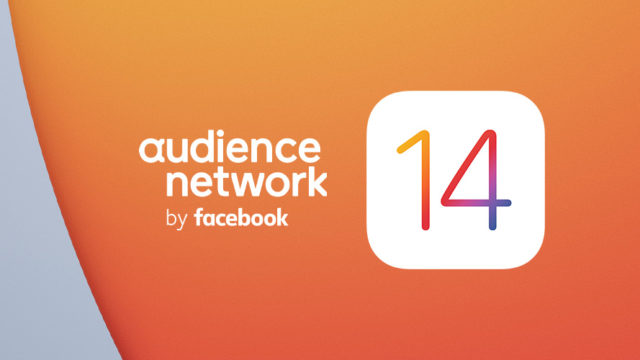orange background that says audience network by facebook 14