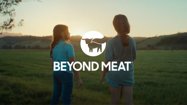 Screenshot from Beyond Meat TV ad