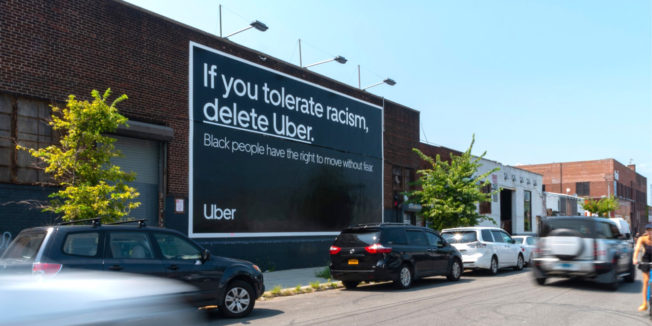 Uber billboard