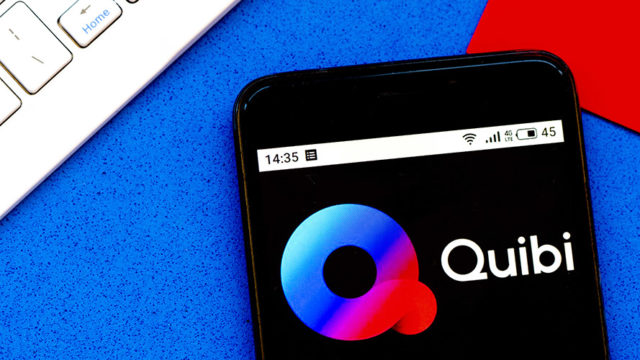 logo of quibi on a cellphone