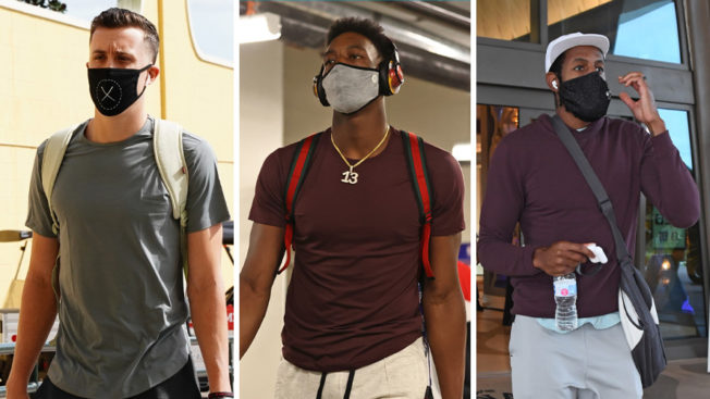 Photos of NBA players wearing Cuts Clothing