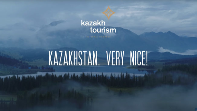 Screenshot from Kazkh tourism agency's 'Very Nice' spots