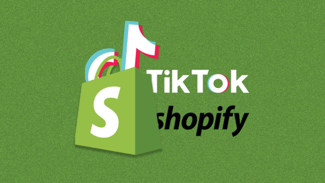 TikTok and Shopify logos