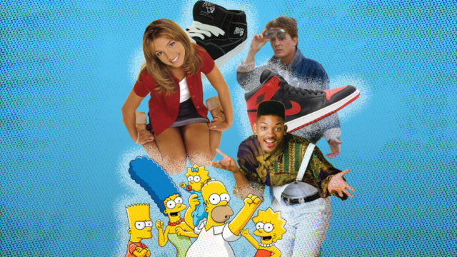 images of britney spears, will smith, marty mcfly, the simpsons and air jordan shoes