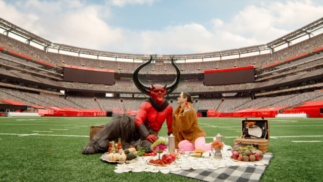 Photo of Satan and 2020 in a stadium