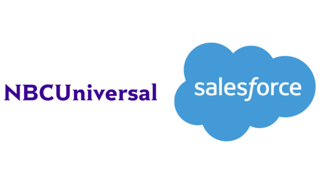 The NBCUniversal and Salesforce logos