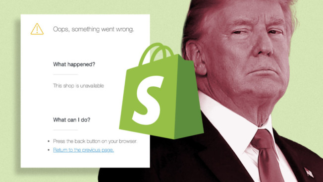 Photo of Shopify and Donald Trump
