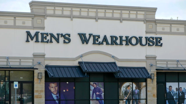 the front of a men's warehouse store