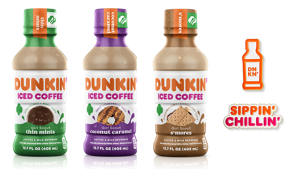 The new Dunkin' bottled coffees capture fan-favorite flavors like Thin Mints, S'mores and Coconut Caramel.