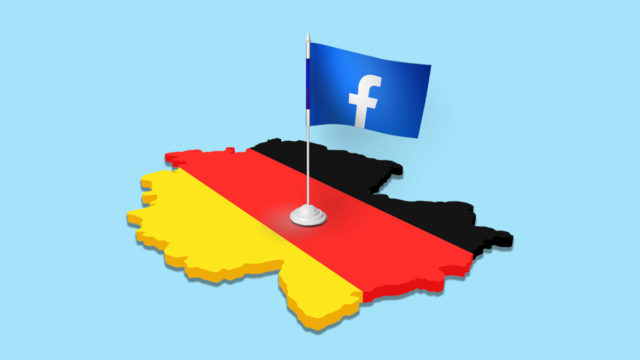 Facebook flag on Germany
