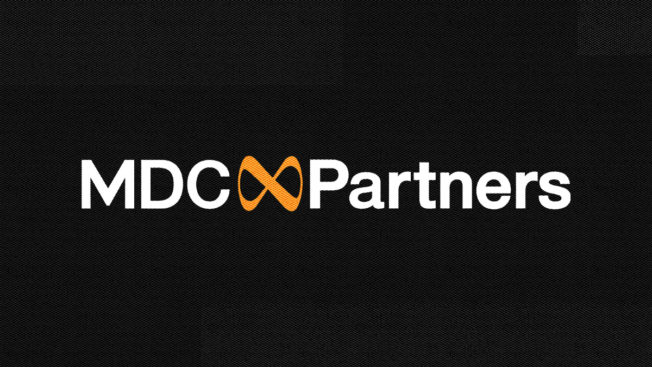 mdc partners logo on black background