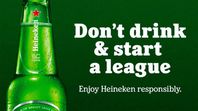 Heineken is a longtime sponsor of the UEFA Champions League, which Super League organizers attempted to break away from.